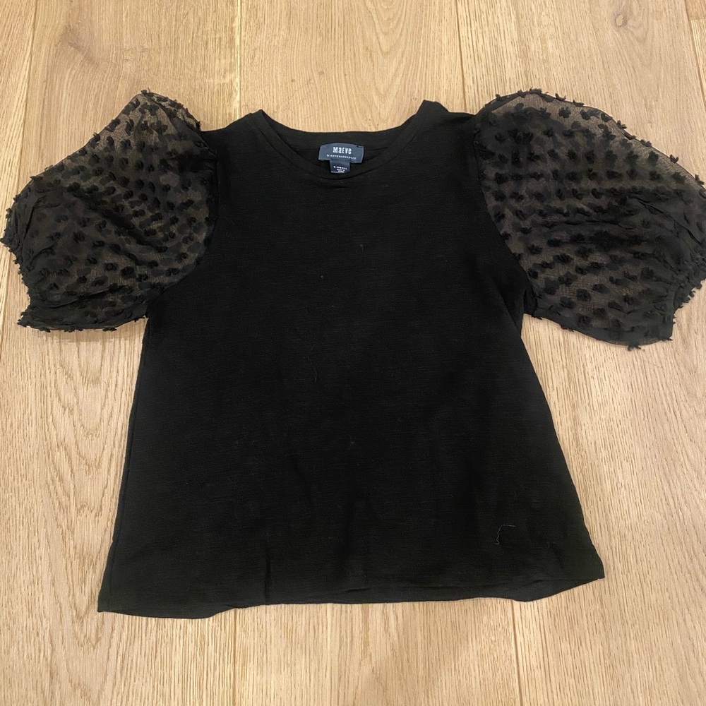 Maeve by Anthropologie Black Blouse